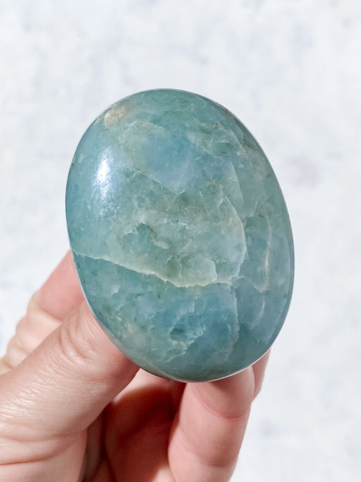 Akvamarin Palmstone (Nr. 6)
