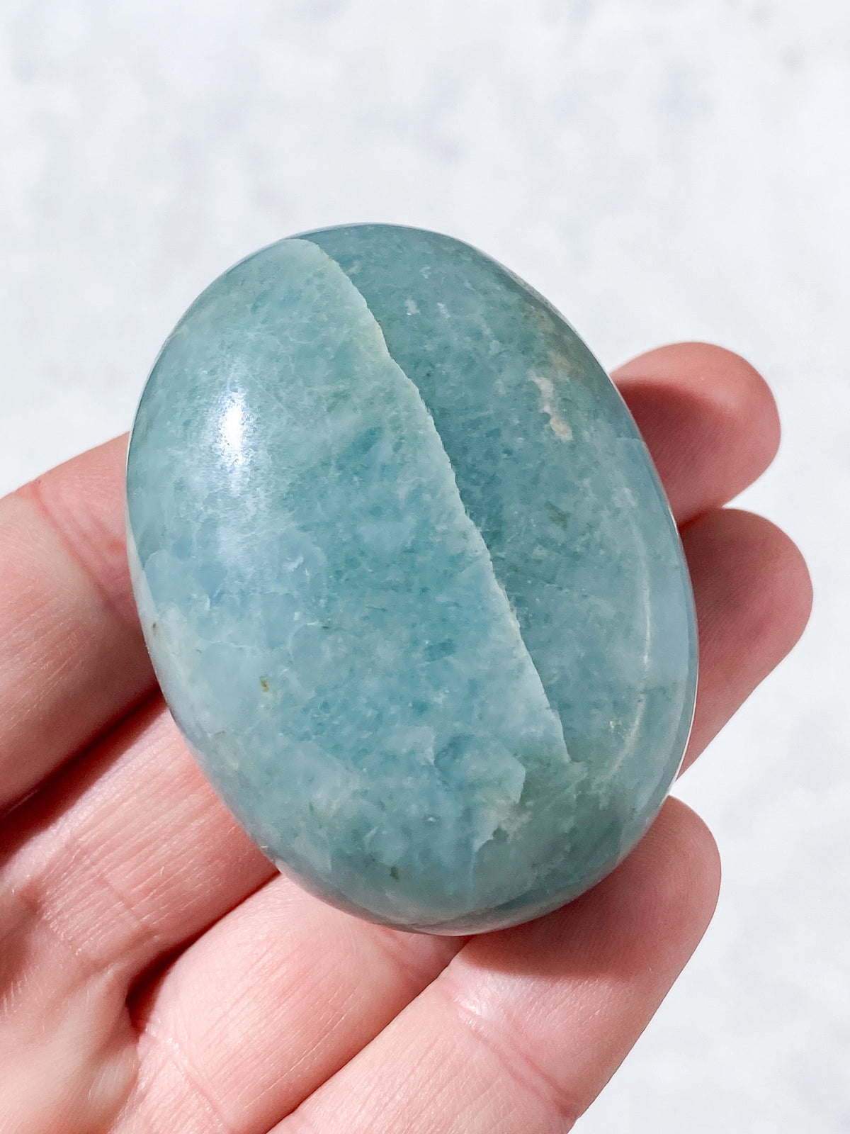 Akvamarin Palmstone (Nr. 6)