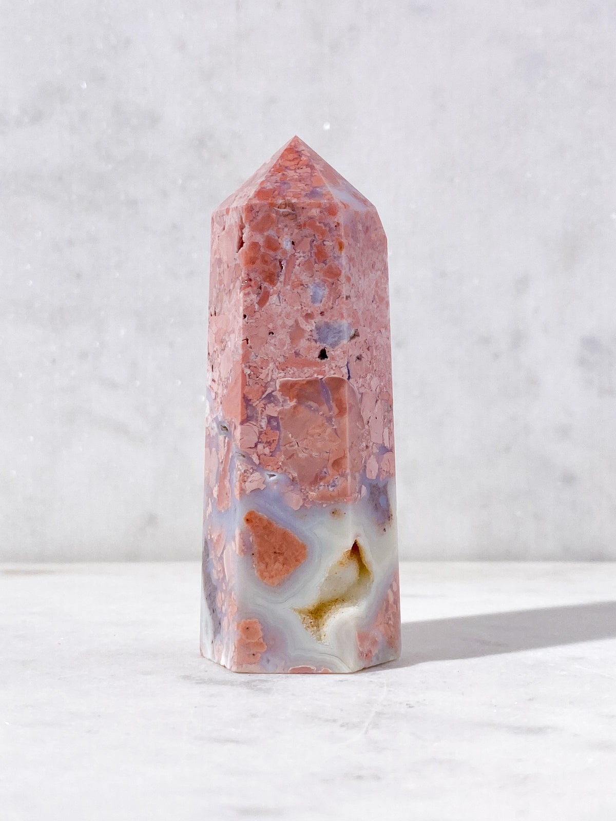 Pink Cotton Candy Agat Torn (Nr. 4)