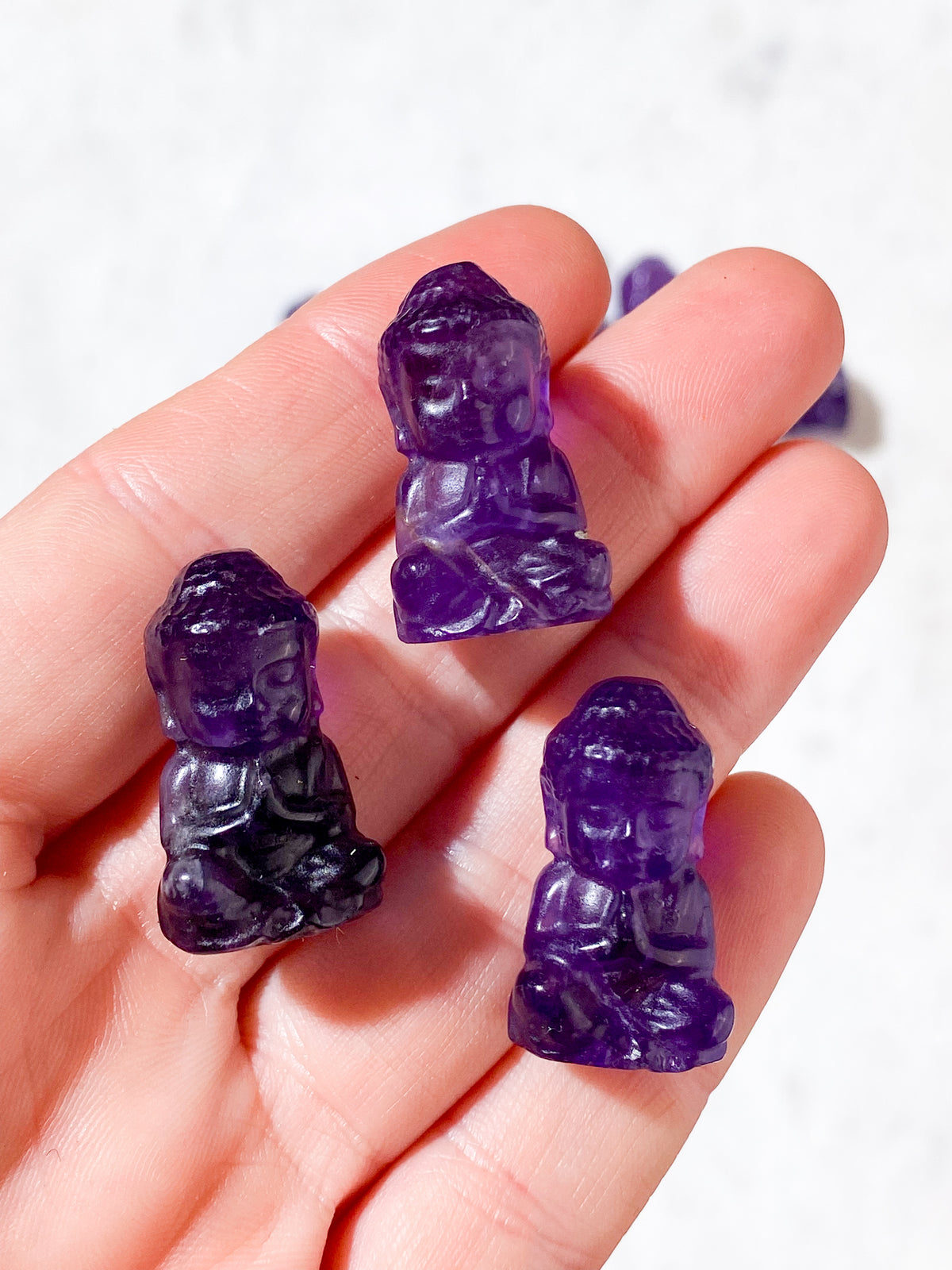 Ametist mini fickbuddha