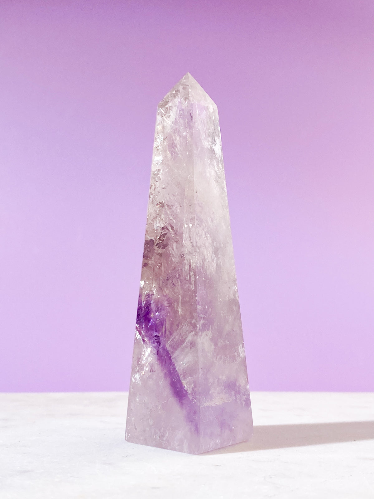 Smokey Phantom Ametist Obelisk (Nr. 26)