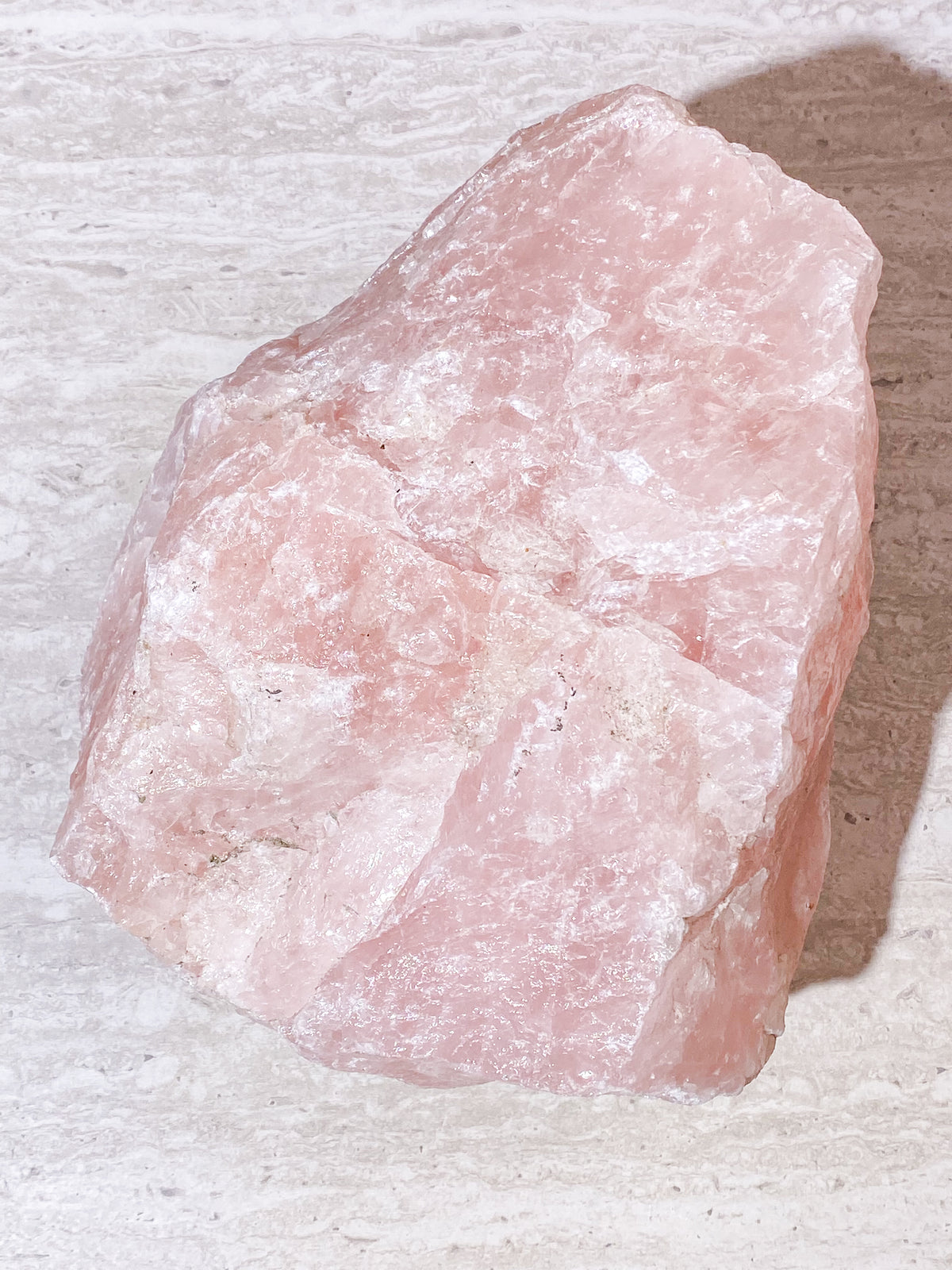 Stor Rå Rosenkvarts (Nr. 8) 12,7 kg.