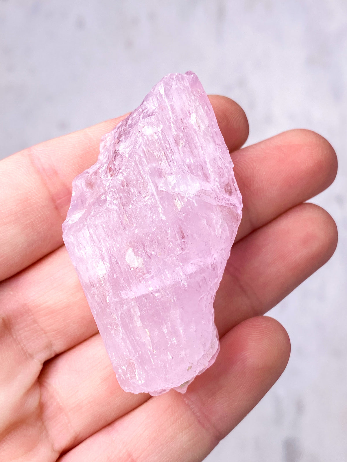 Kunzite Raw (nr 1) Exklusiv kvalitet