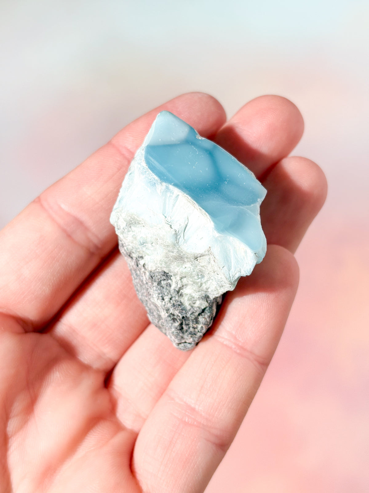 Larimar Rå Polerad (Nr. 50) Exklusiv Kvalitet