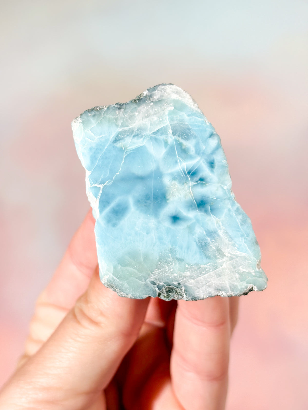 Larimar Rå Polerad (Nr. 51) Exklusiv Kvalitet
