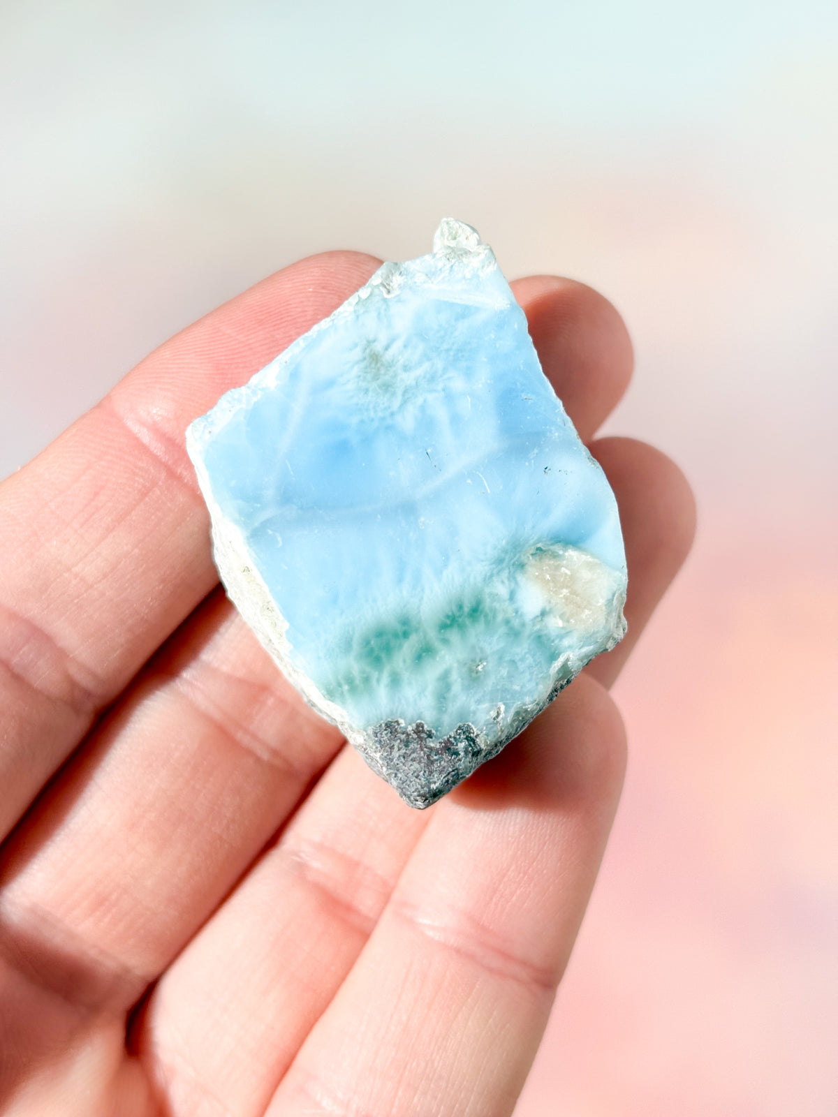Larimar Rå Polerad (Nr. 54) Exklusiv Kvalitet