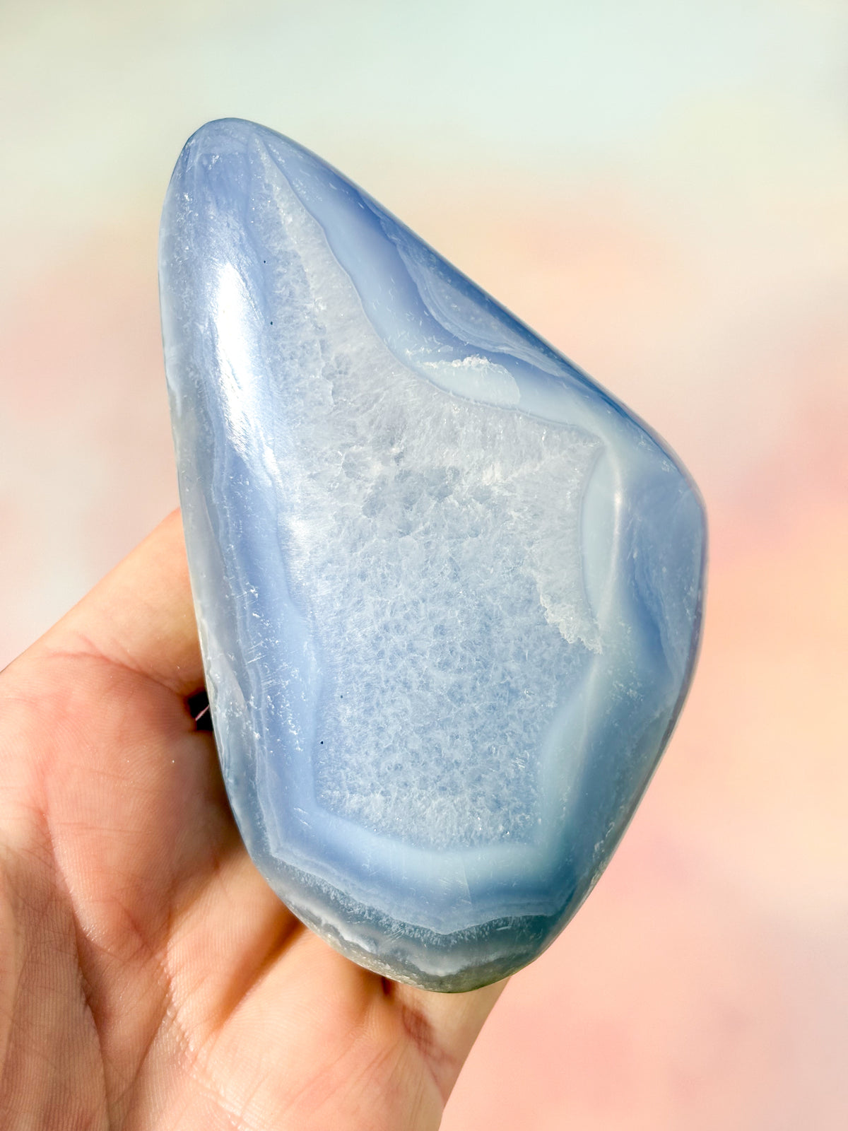 Druzy Blond Agat Freeform (Nr. 19)