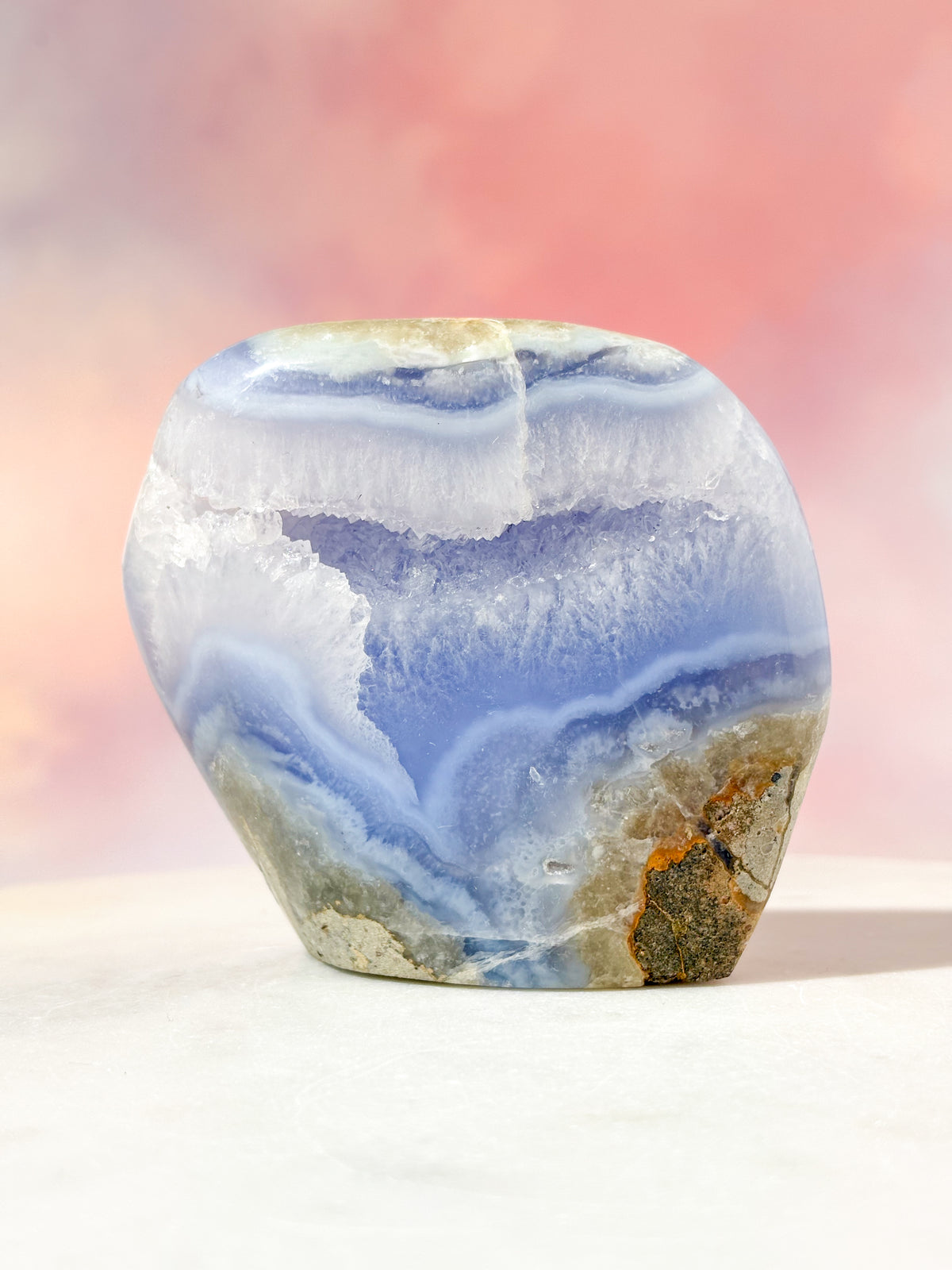 Druzy Blond Agat Freeform (Nr. 18)