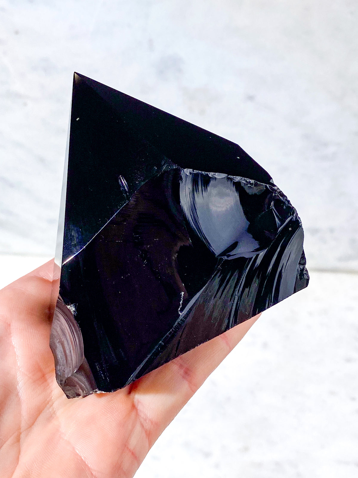 Obsidian med polerad spets (nr 2)