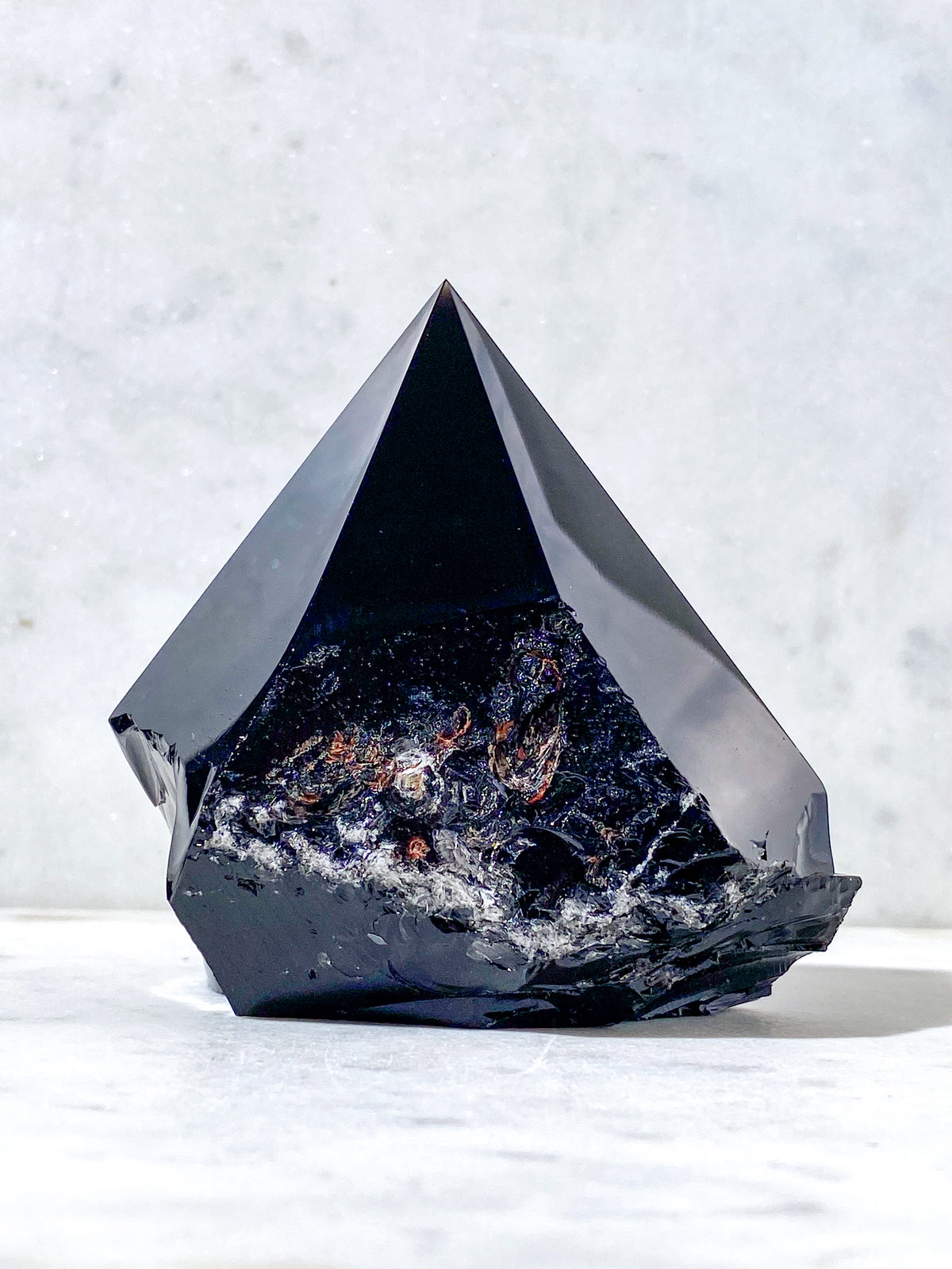 Obsidian med polerad spets (nr 7)
