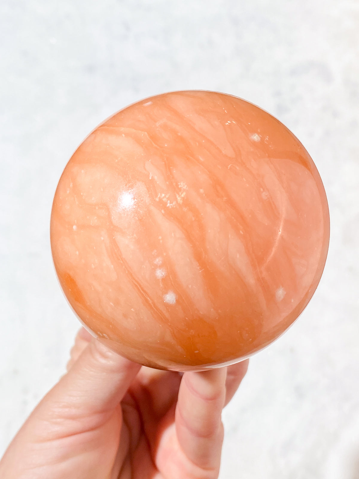 Orange Twist Kalcit Klot (Nr. 2)