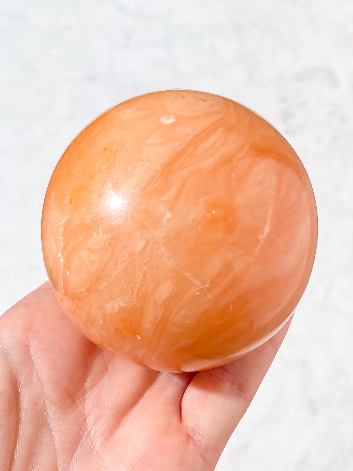 Orange Twist Kalcit Klot (Nr. 2)