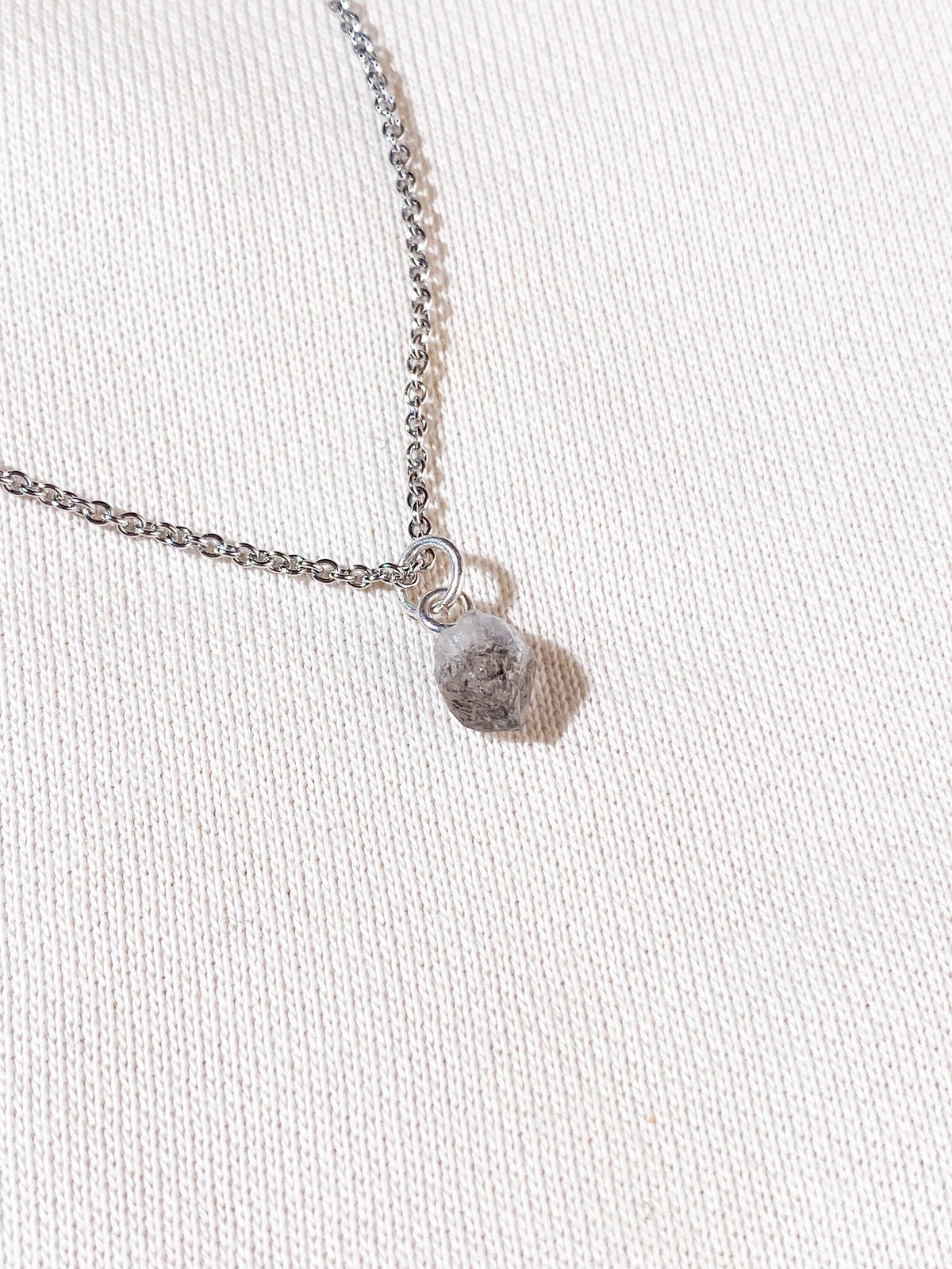 Akvamarin - Petite Heart - Guld