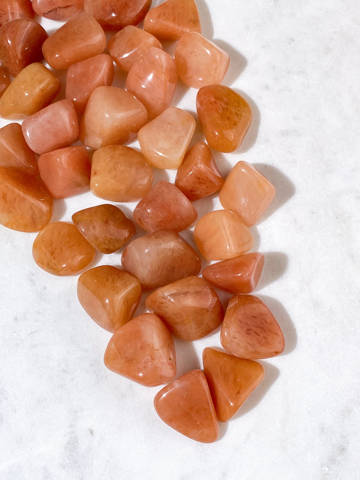 Orange Aventurine Palm Stone
