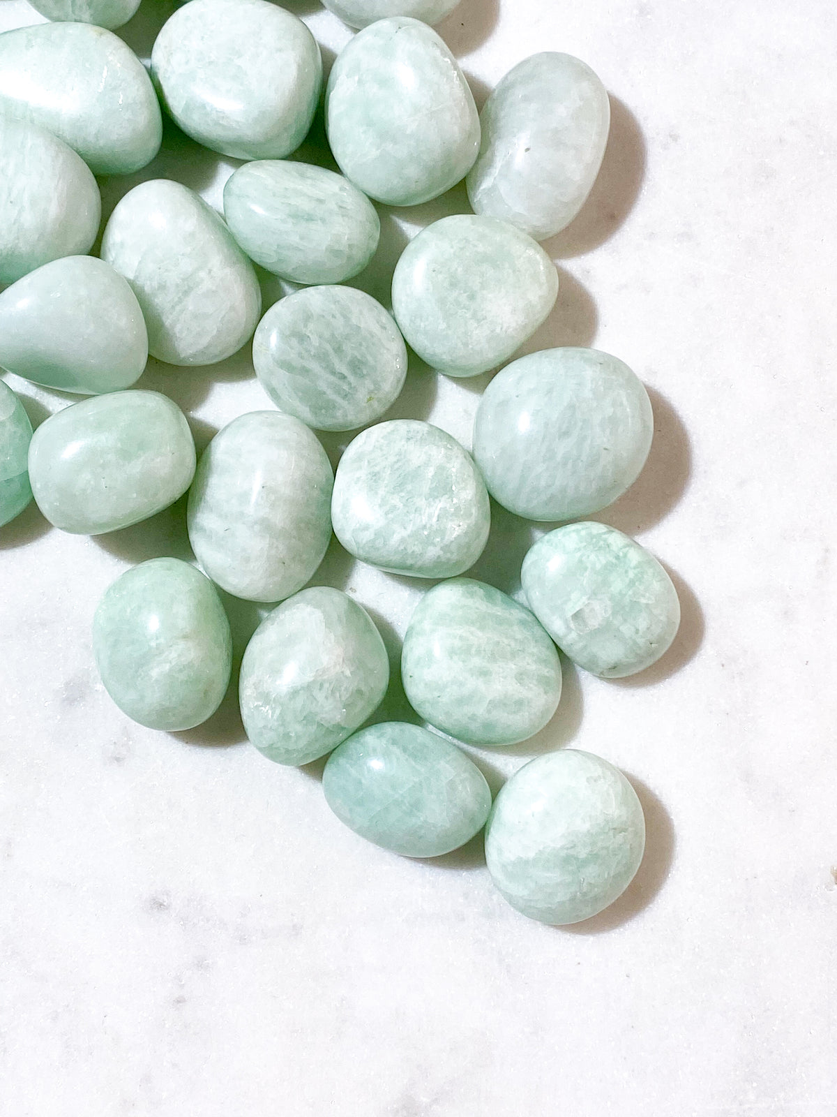Ljus Amazonite polerad