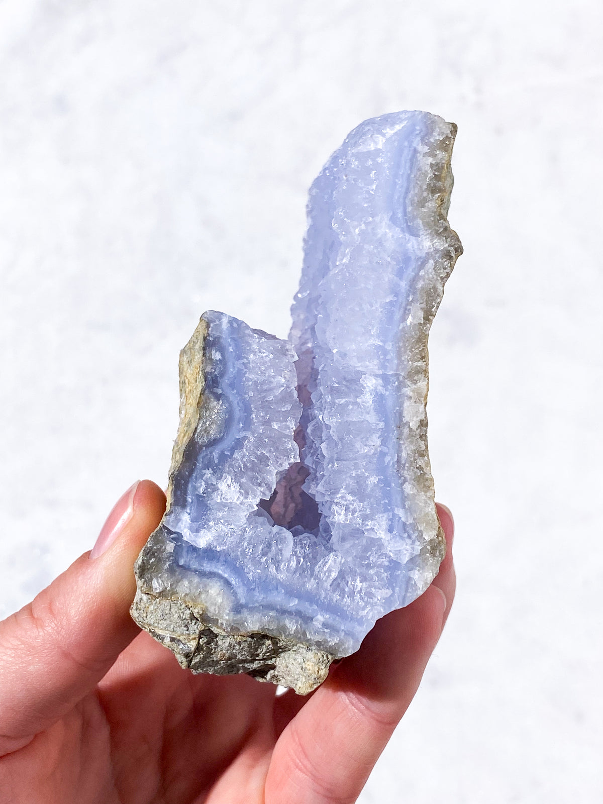 Druzy Blond Agat Rå (Nr. 10)