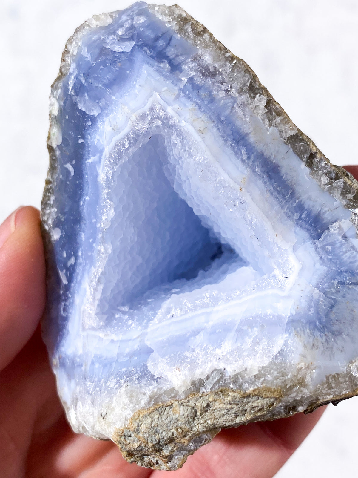 Druzy Blond Agat Rå (Nr. 11)
