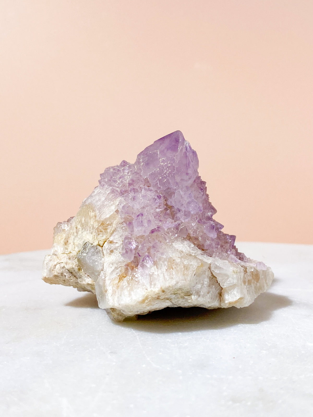 Liten Spirit Quartz Ametistkluster (Nr. 4)