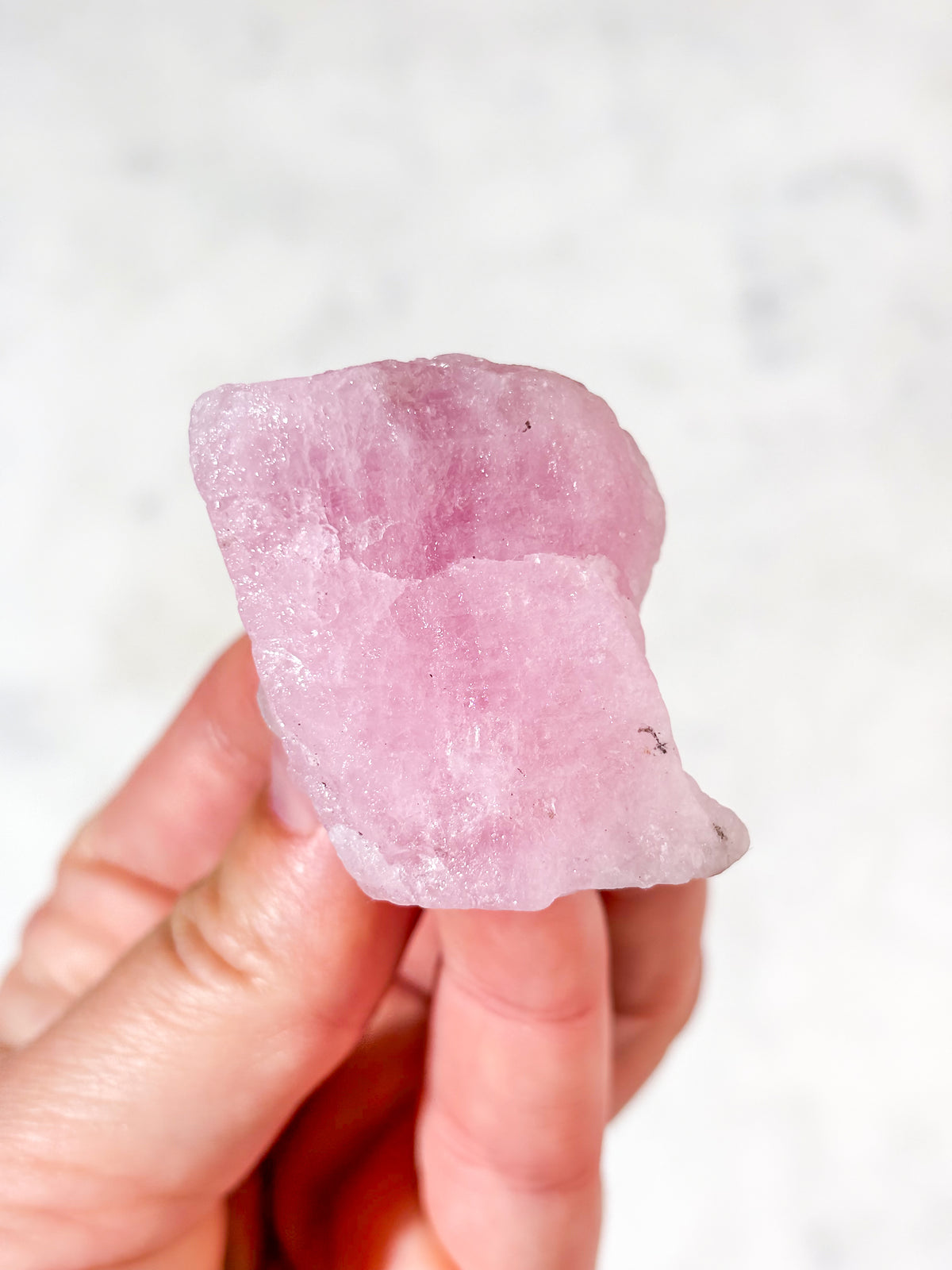 Rå rosa morganit (nr 1)
