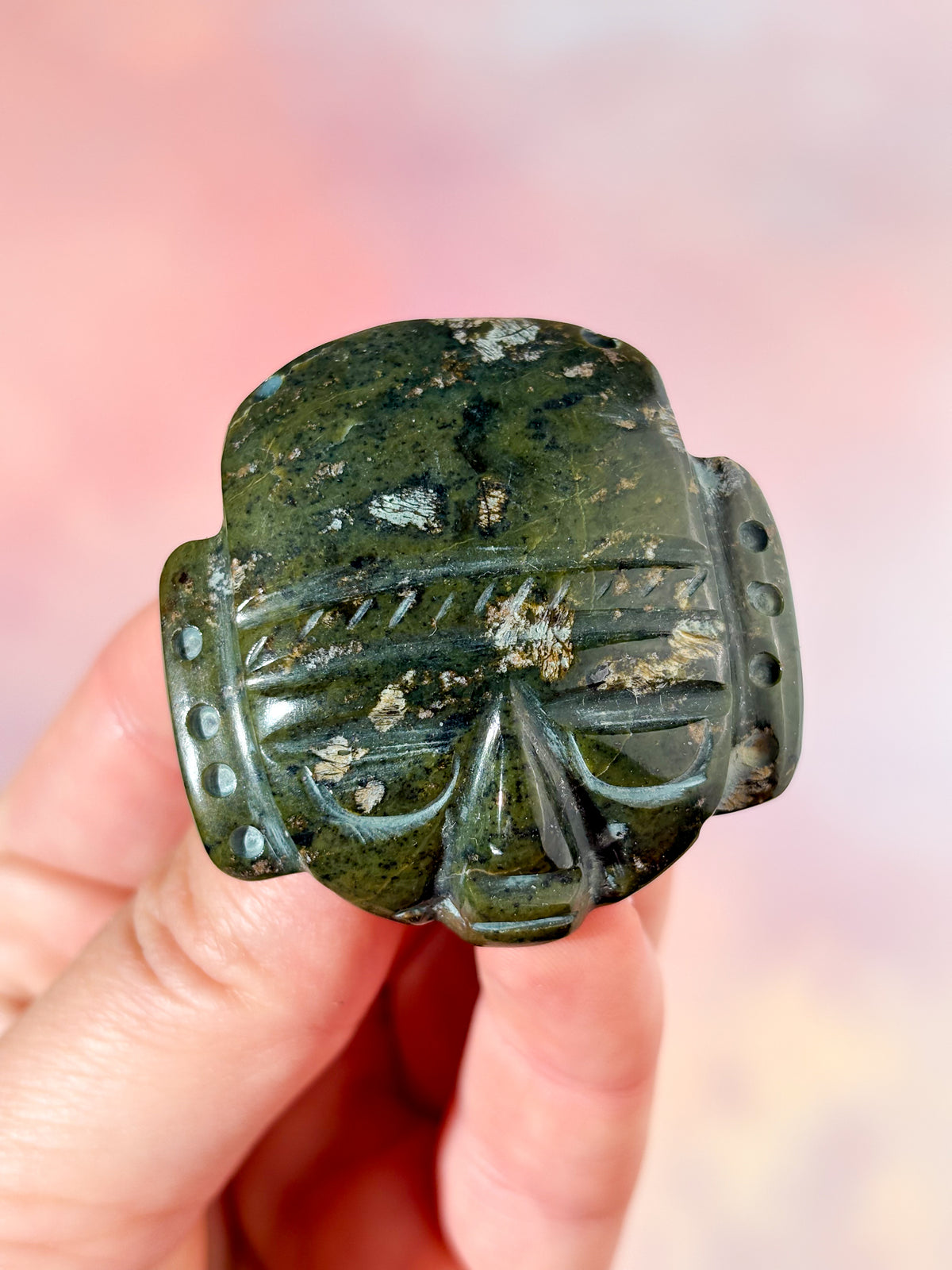 Nefrit jade mayamask (nr. 3)