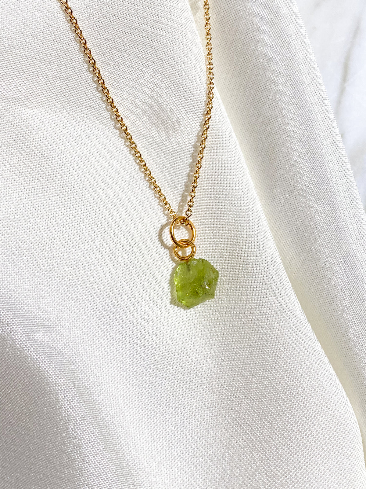 Amazonit Facet Necklace (18K guldpläterad)