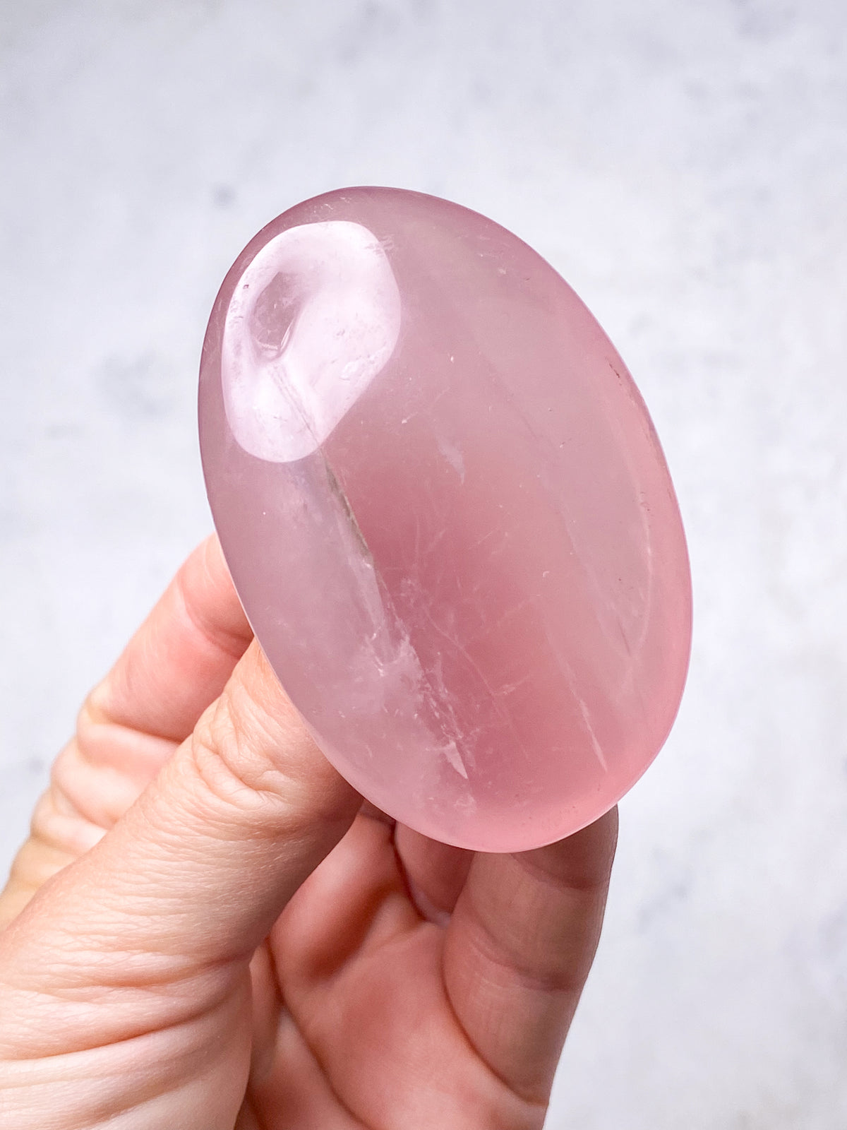 Rose Quartz Palmstone (nr 15)