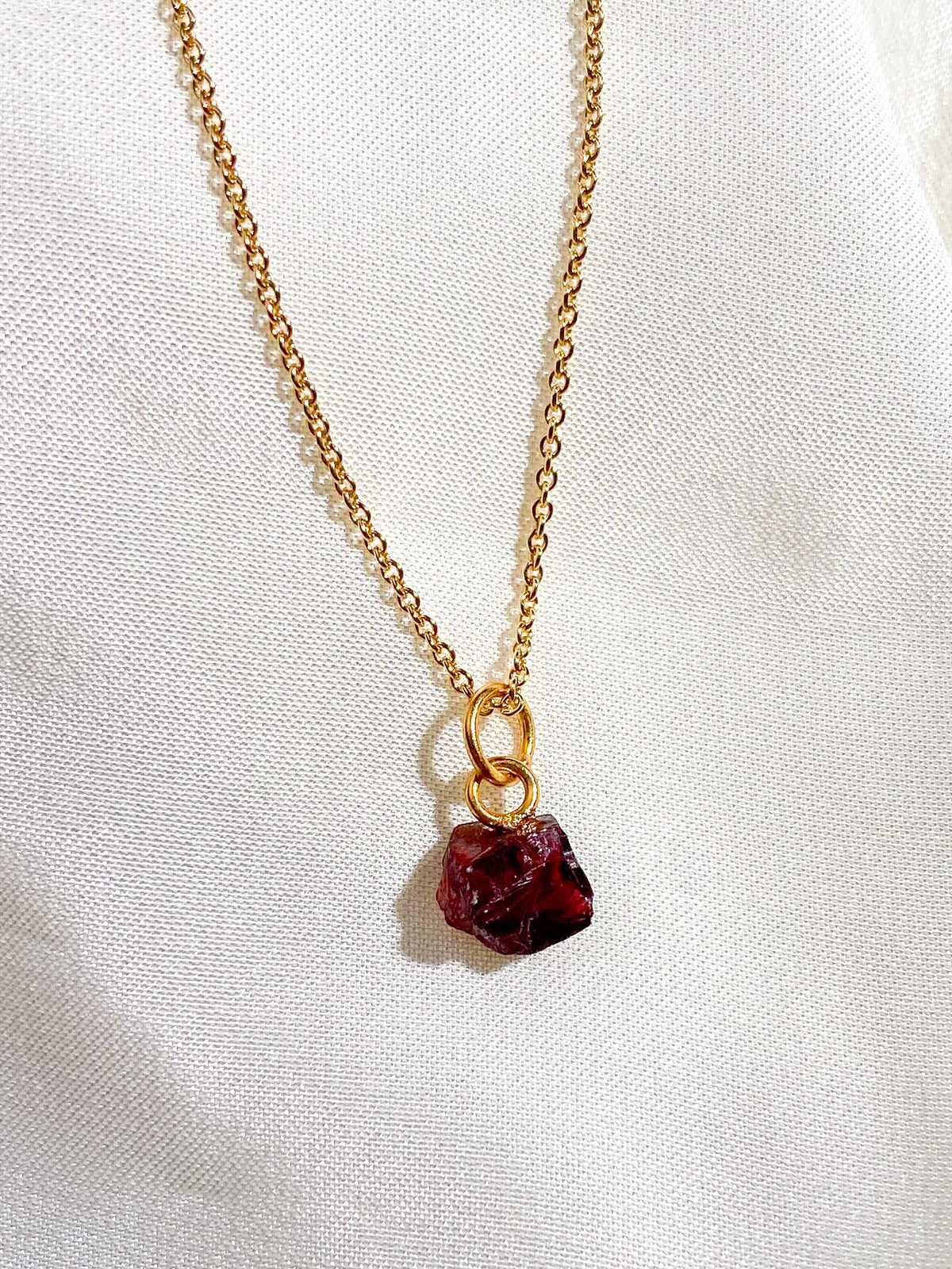 Amazonit Facet Necklace (18K guldpläterad)