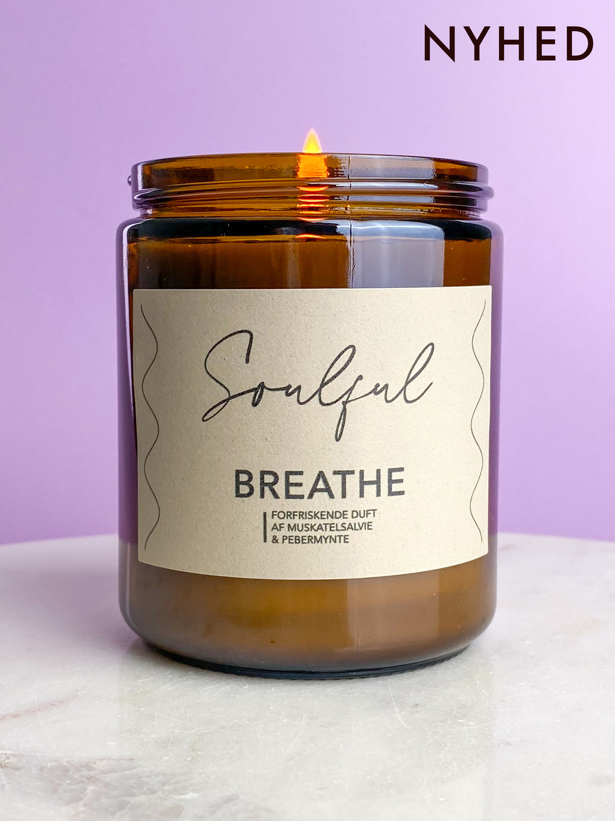 Aromaterapiljus av soja "BREATHE" | Doftljus