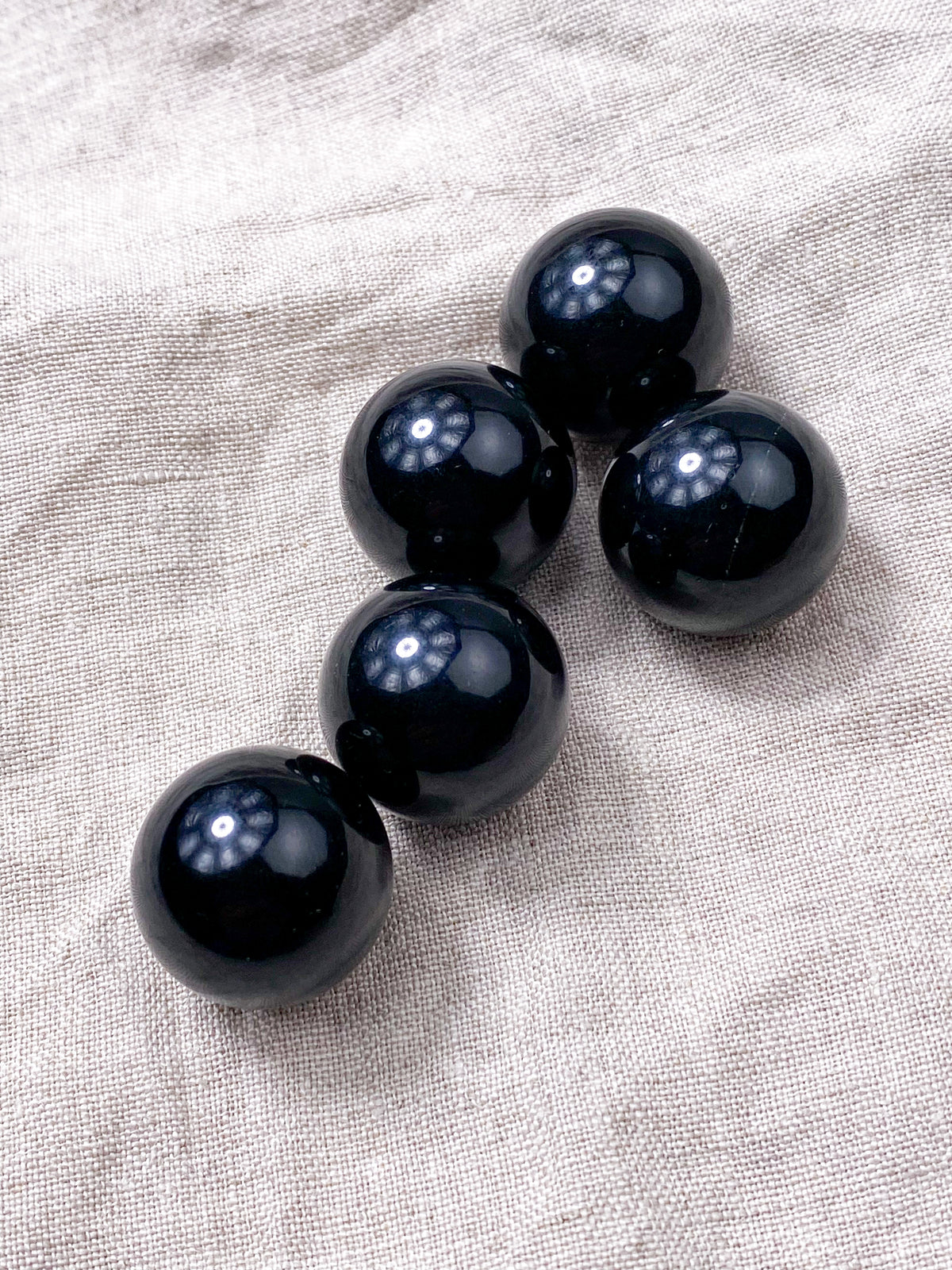 Obsidianboll - 2 cm