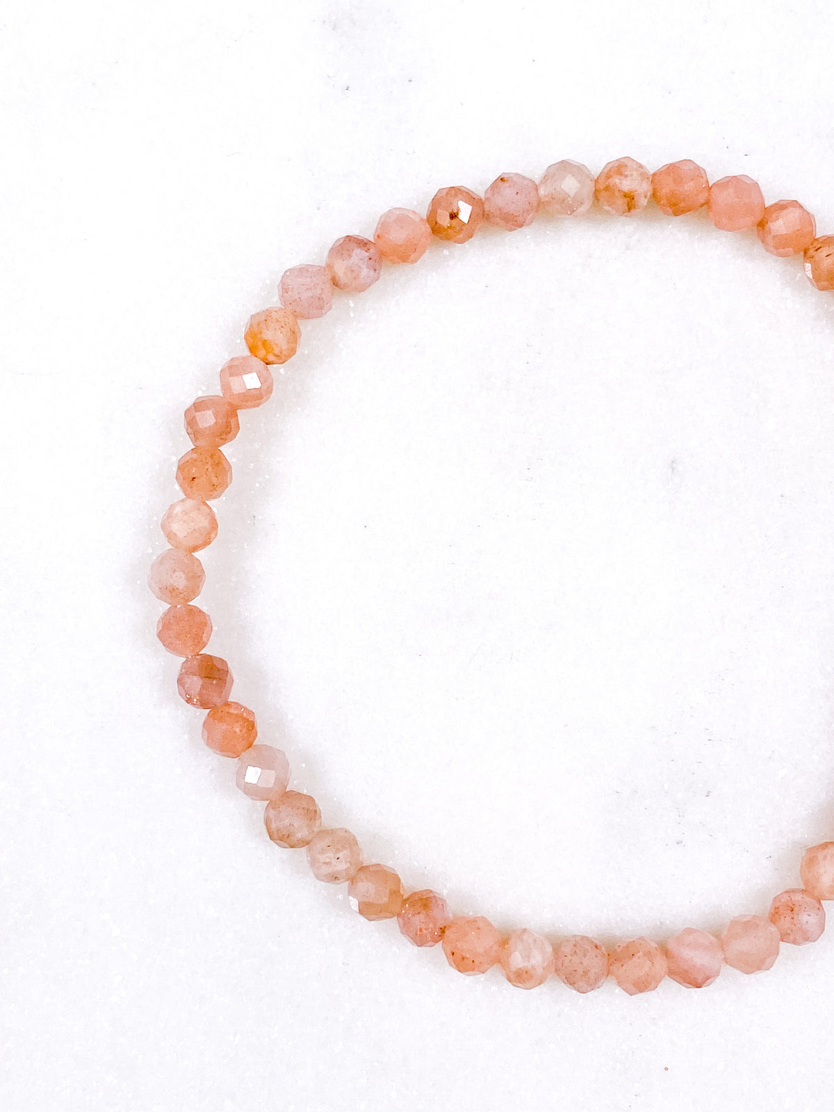 Peach Moonstone armband
