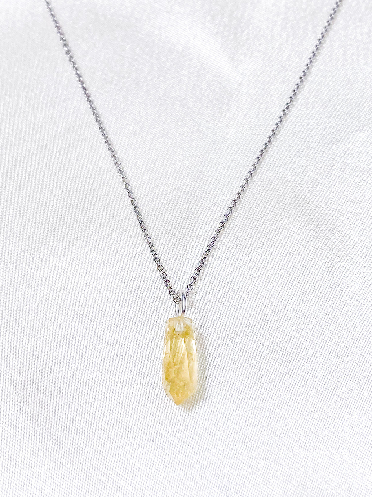 Citrin Spike Halsband