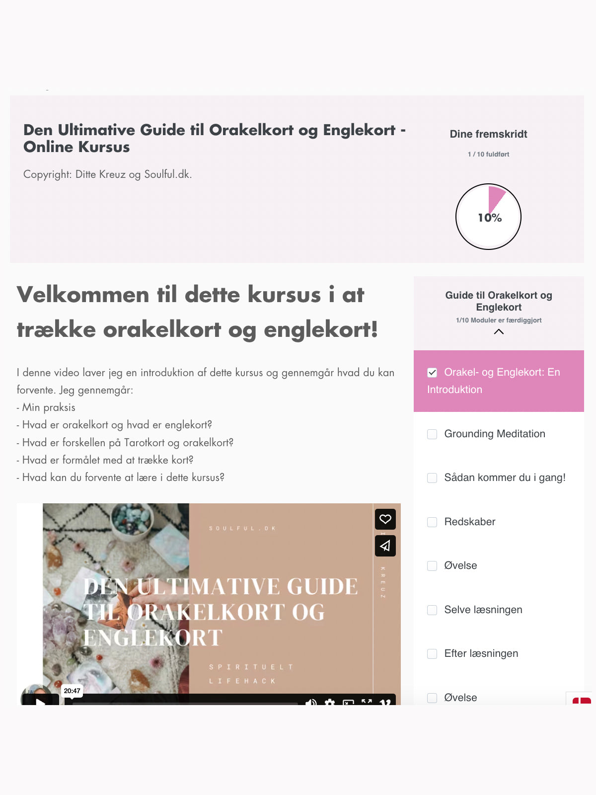 Den ultimata guiden till orakelkort och änglakort - onlinekurs