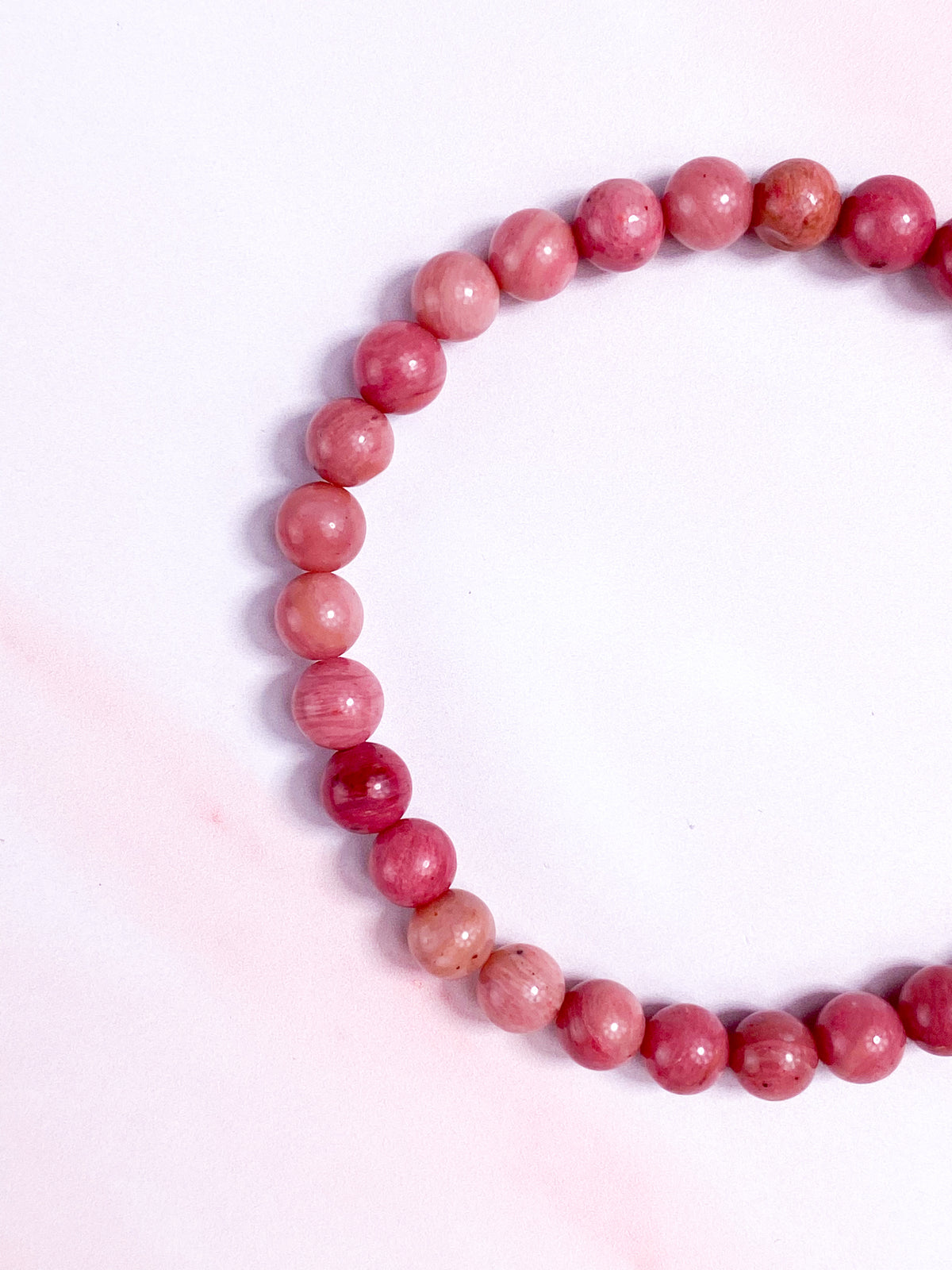 Rosa Rhodonite polerad