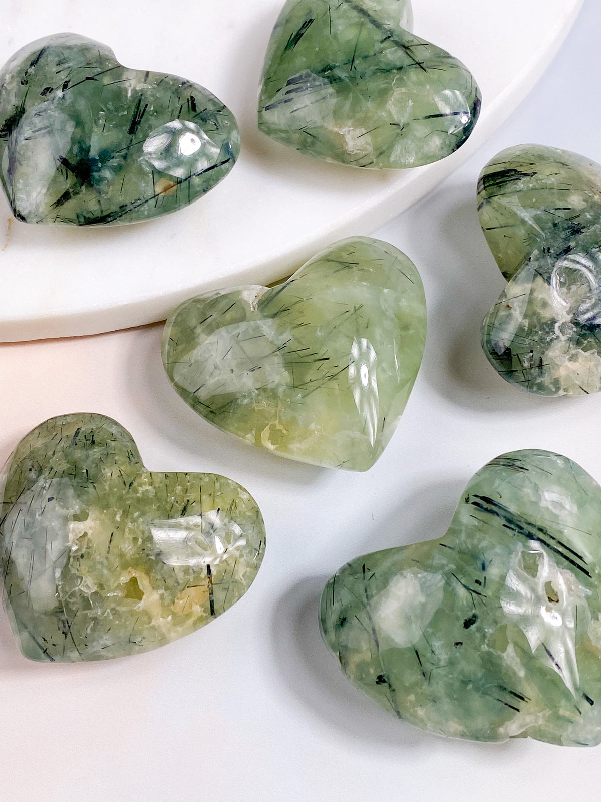 Prehnit palmstone