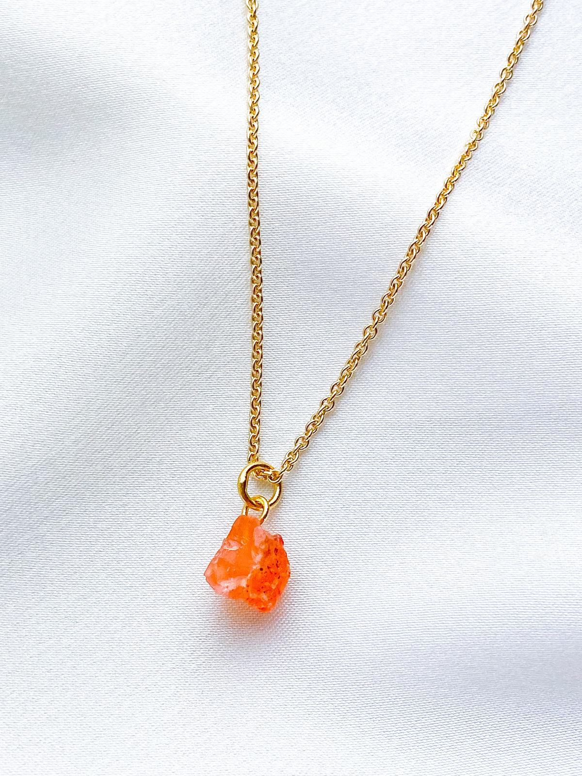 Akvamarin - Petite Heart - Guld