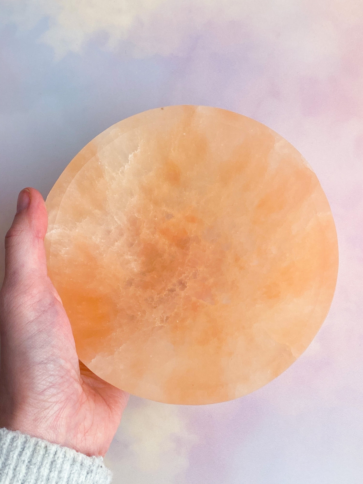 Orange selenit skål - bra