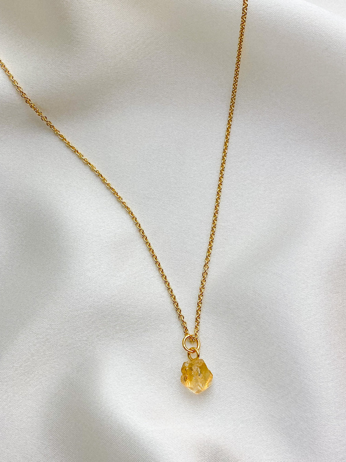 Akvamarin - Petite Heart - Guld