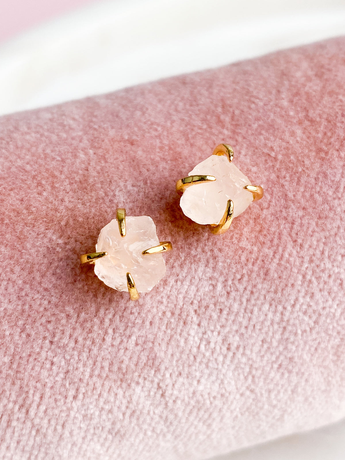 Akvamarin - Petite Heart - Guld
