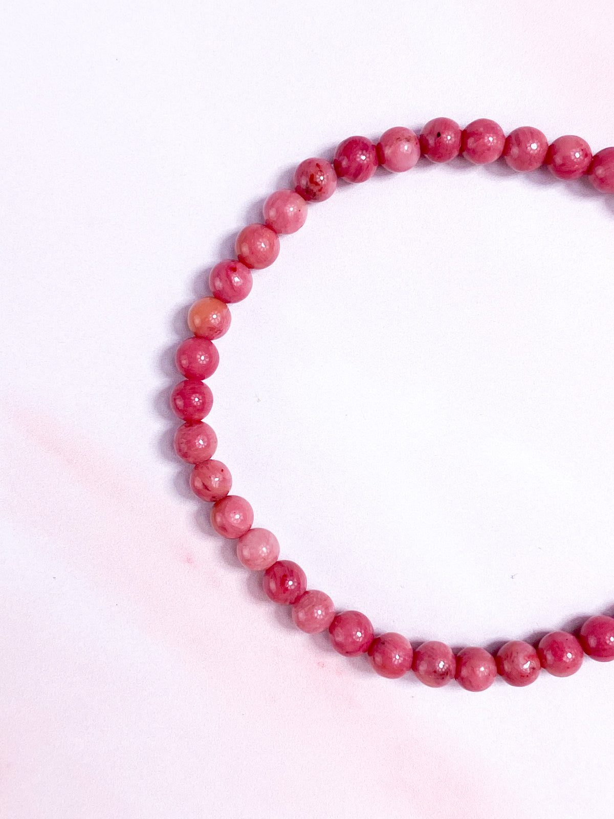 Rosa Rhodonite polerad