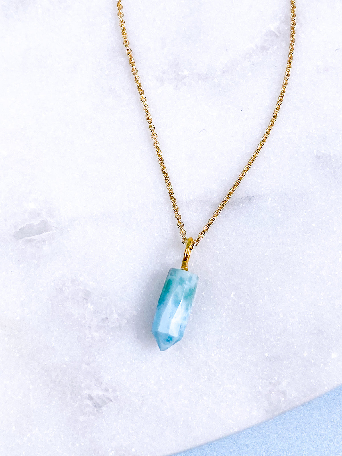 Larimar Spike Halsband