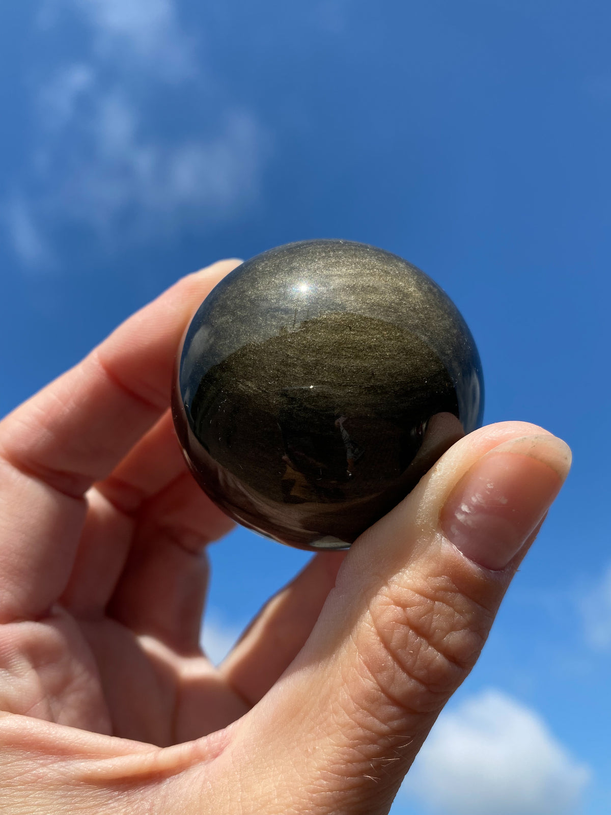 Guld Obsidianboll