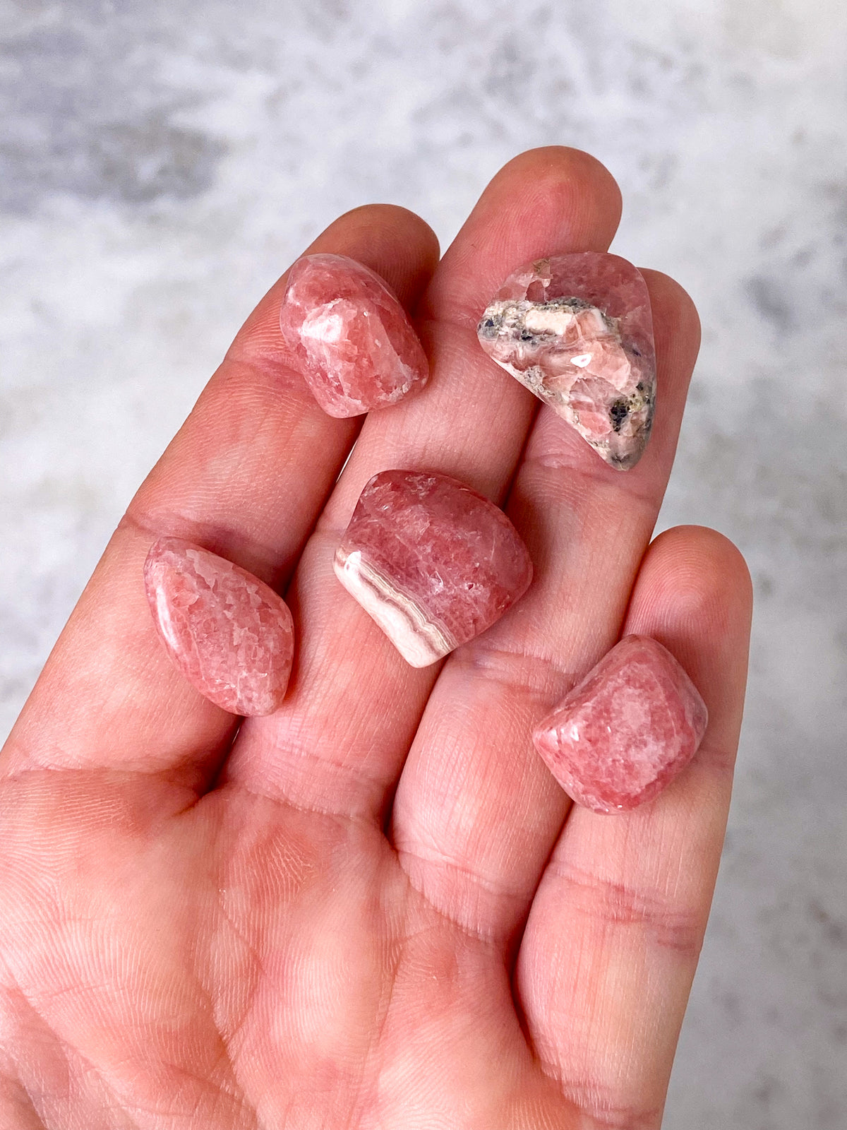 Rhodochrosit Pocket Stone - Exklusiv kvalitet