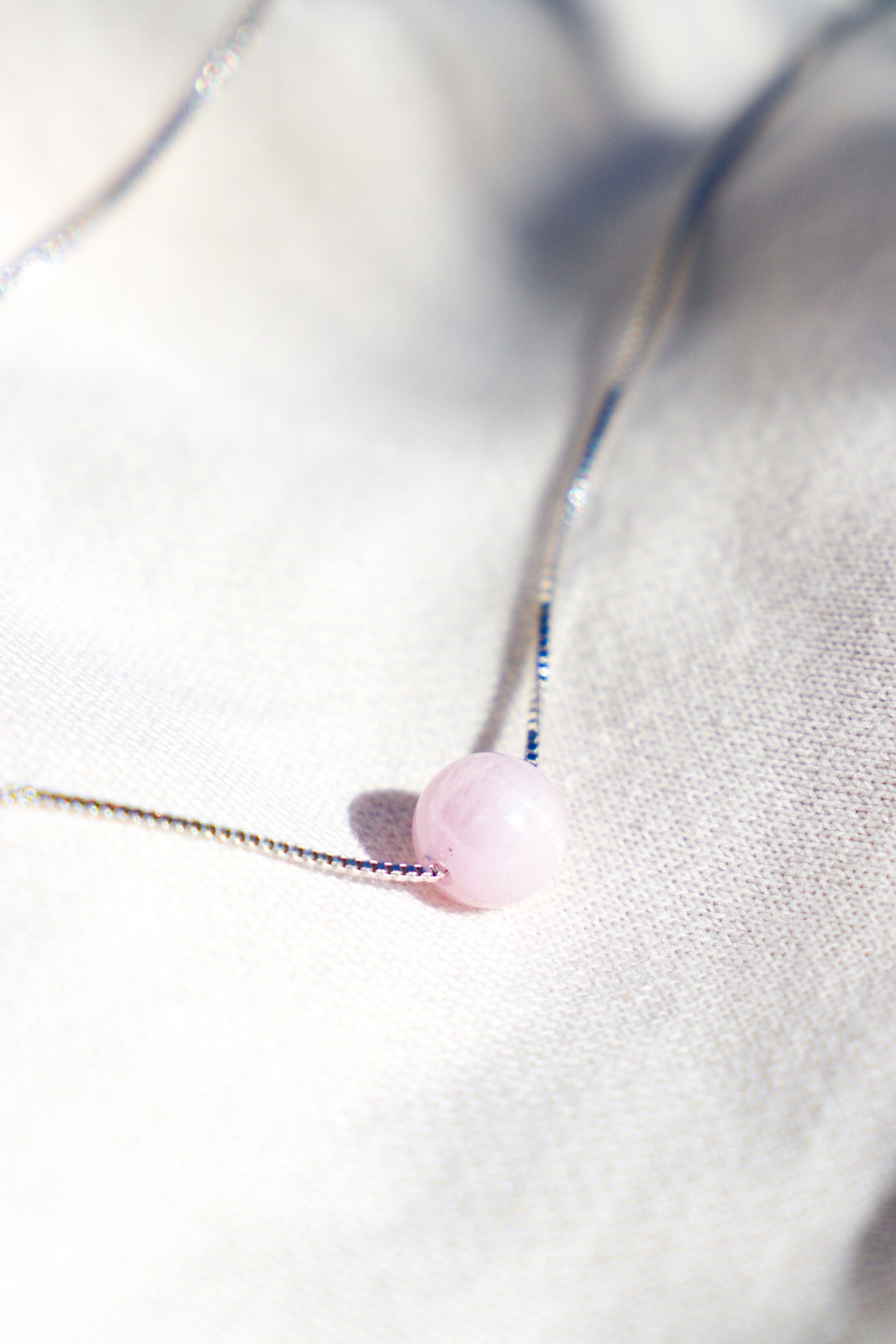Akvamarin - Petite Heart - Guld