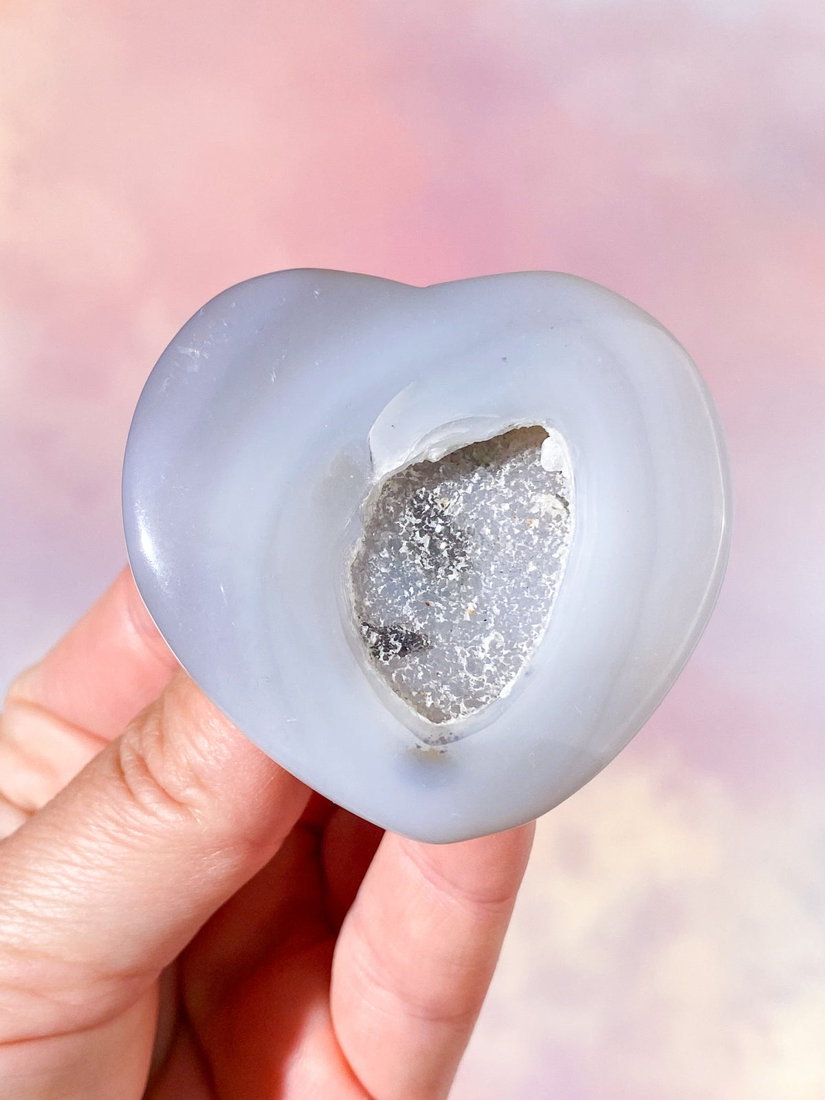 Druzy Agathjärta (nr 7)