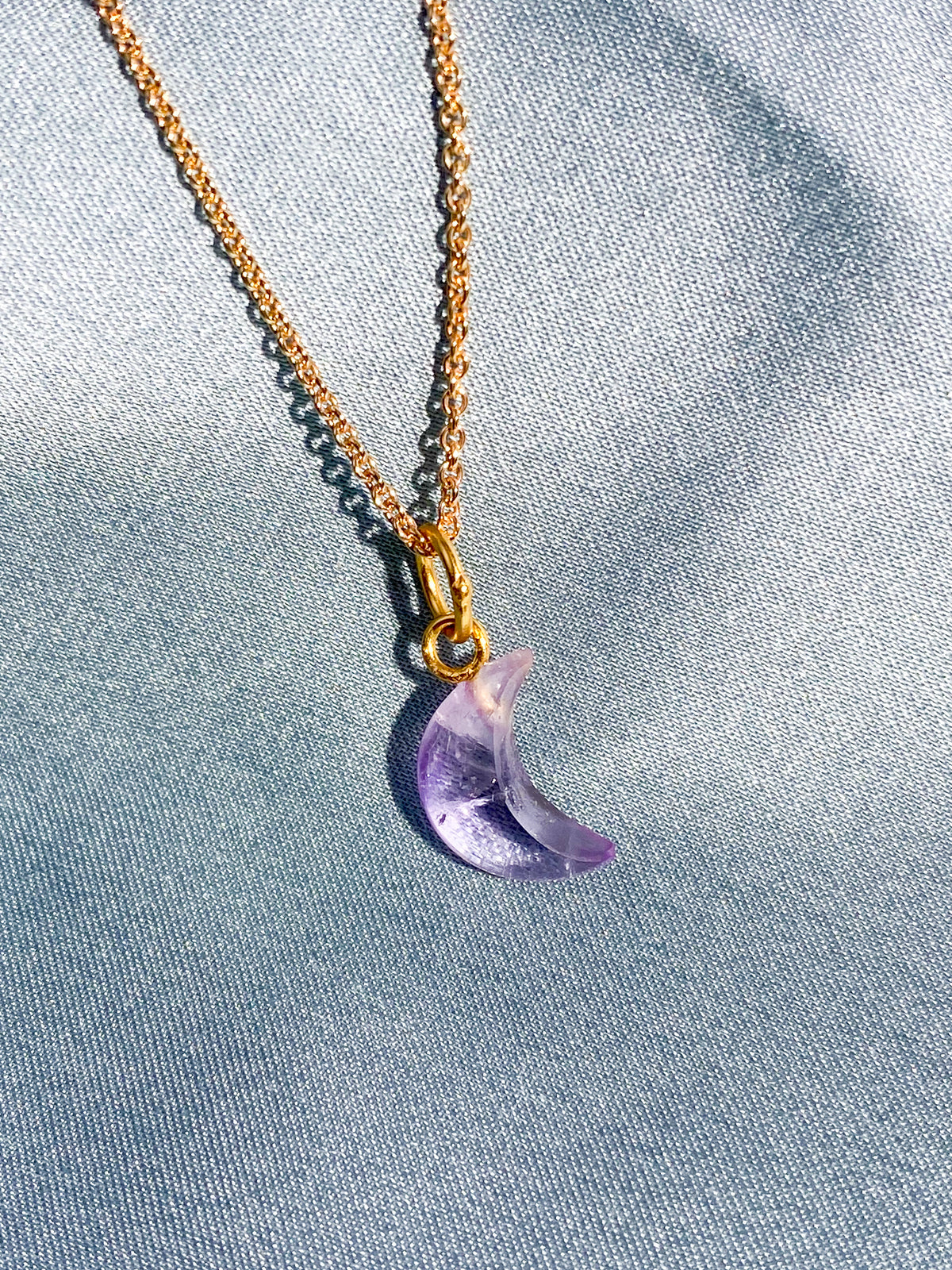 Mini Månhalsband (Ametist)