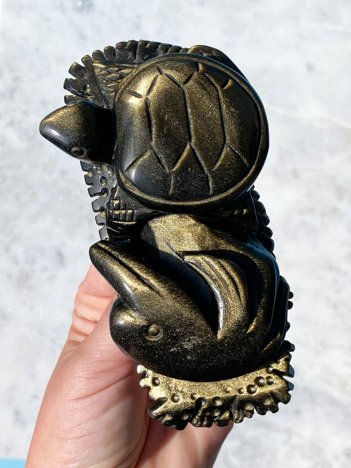 Guld obsidian måne