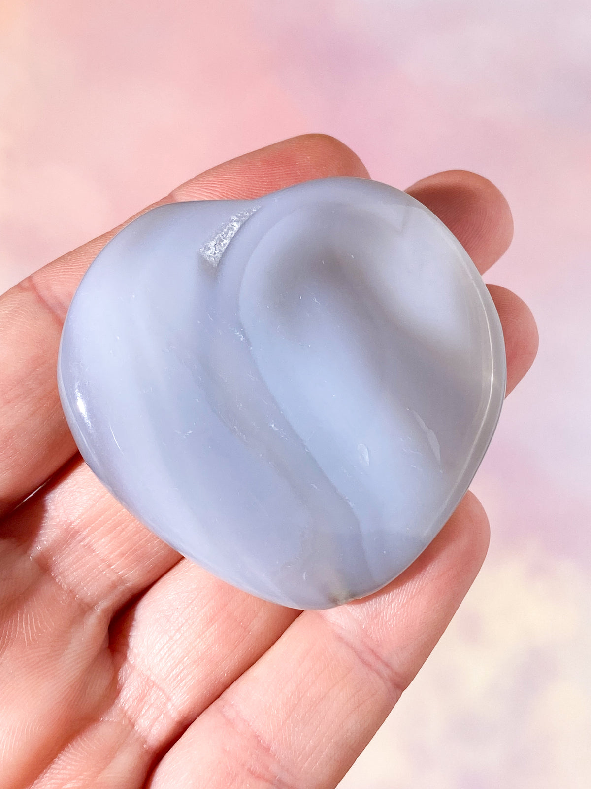 Druzy Agat Hjärta (Nr. 14)
