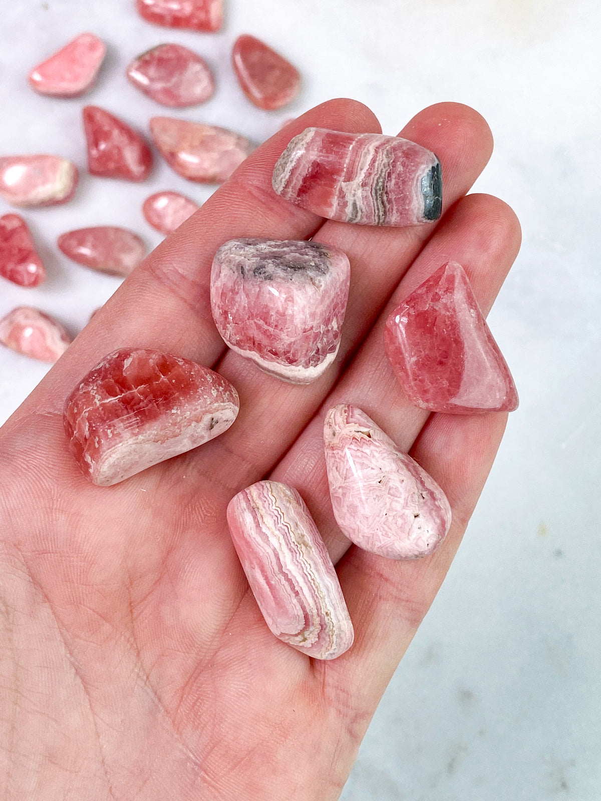 Rhodochrosit Pocket Stone - Exklusiv kvalitet