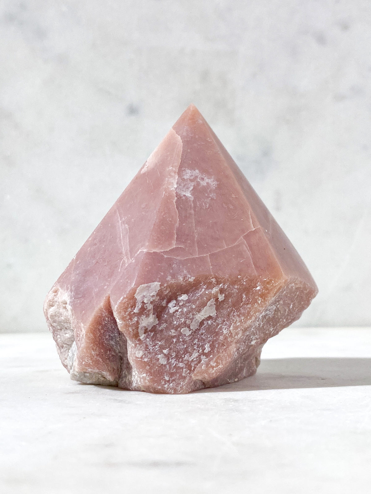 Rosa Opal med Semipolerad Spets (Nr. 5)