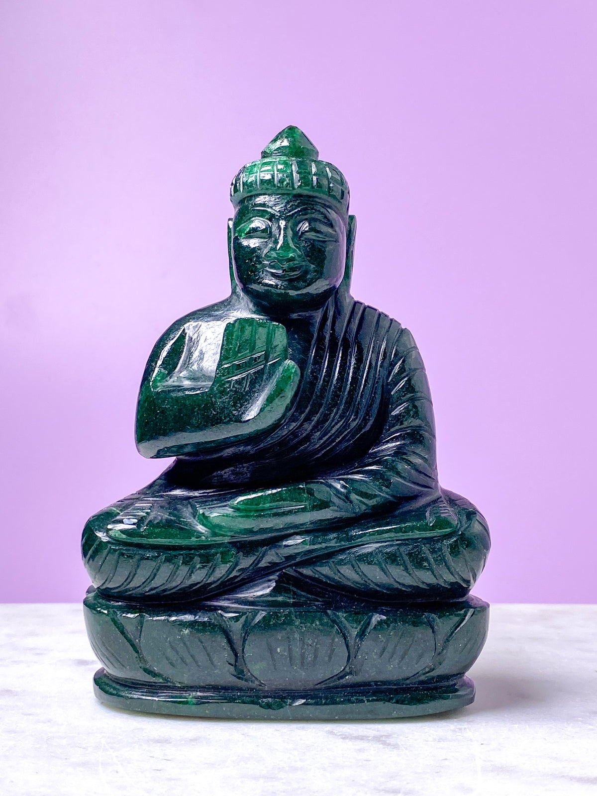 Grön aventurin-buddha (nr 2)